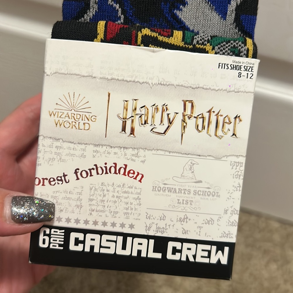 NWT HARRY POTTER 6pk Socks